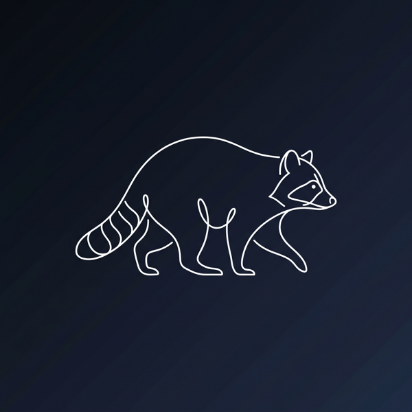 アライグマのイラスト