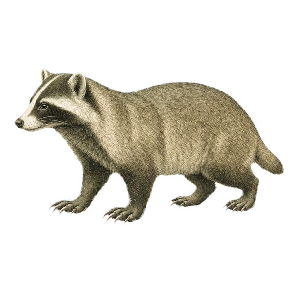 アナグマのイラスト