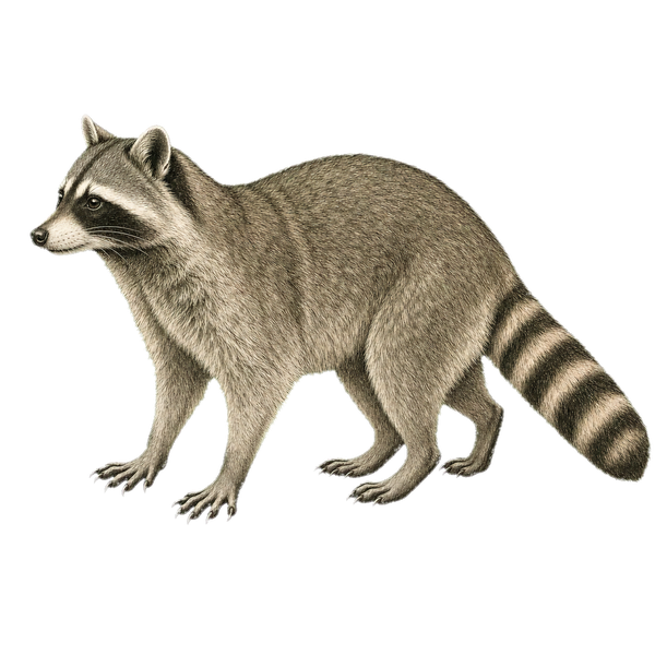 アライグマのイラスト
