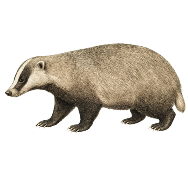 アナグマのイラスト