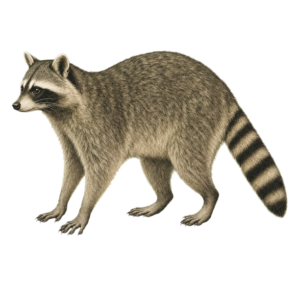 アライグマのイラスト